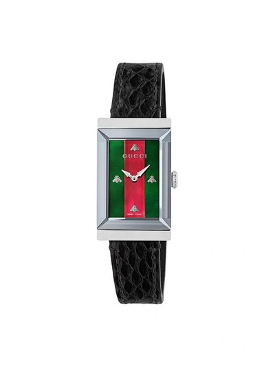 Shop Gucci 'g-frame' Armbanduhr, 21x40mm" In Black