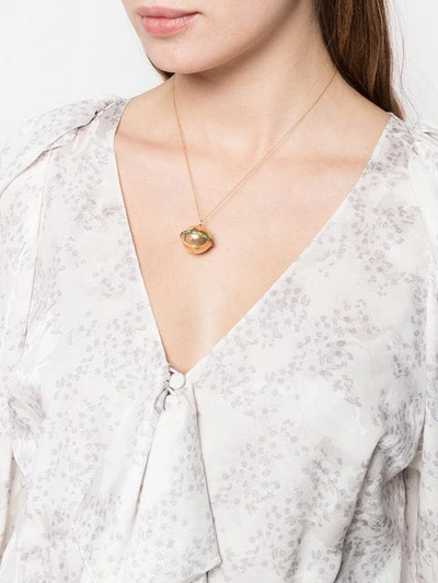 Shop Ileana Makri Single Planet Pendant Necklace In Gold