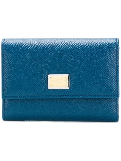 Shop Dolce & Gabbana Small Continental Wallet - Blue