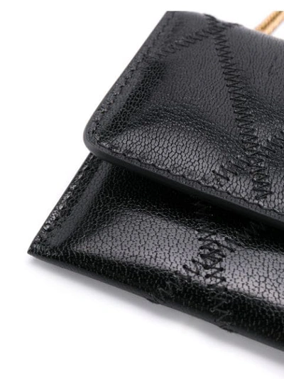 Shop Givenchy Quilted Wallet On Chain In Black