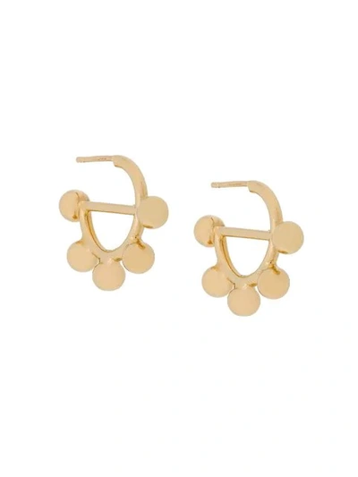 Shop Jw Anderson Gold Mini Hoop Earrings
