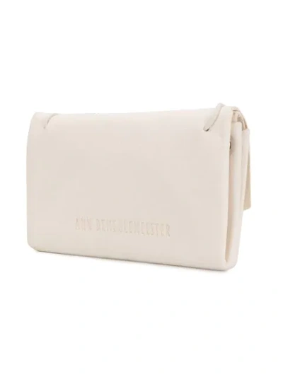 Shop Ann Demeulemeester Neck Strap Pouch In White