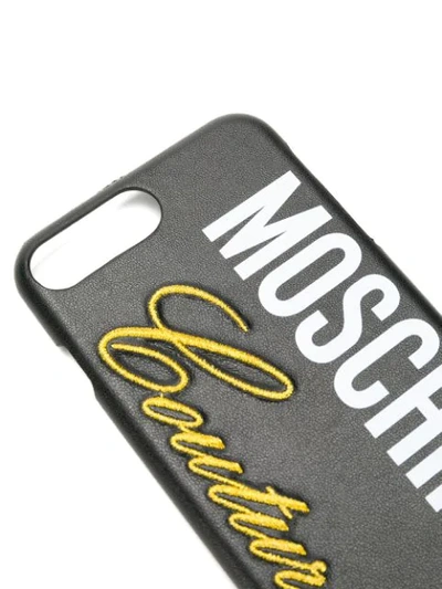 Shop Moschino Logo Iphone 8 Plus Case In 1555