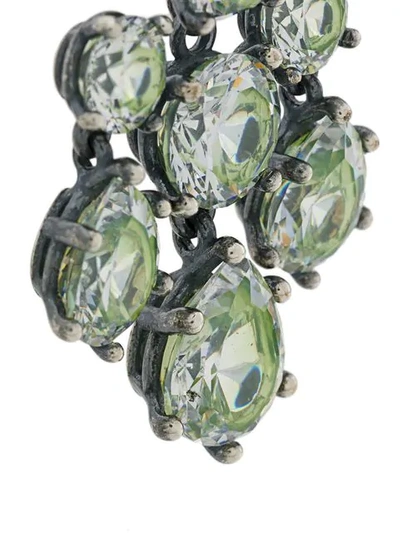 Shop Bottega Veneta Chandelier Cubic Earrings In Silver