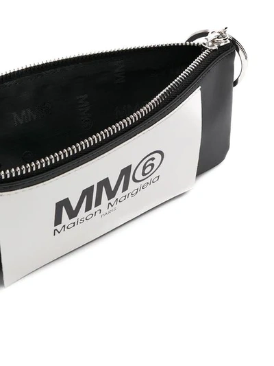 Shop Mm6 Maison Margiela Portemonnaie Mit Logo-patch In Black
