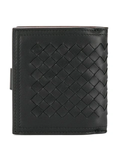 Shop Bottega Veneta French Wallet In Black