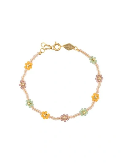 Shop Anni Lu 'petals' Bracelet - Neutrals