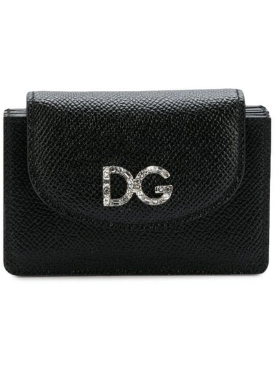 Shop Dolce & Gabbana Leather Purse In Black