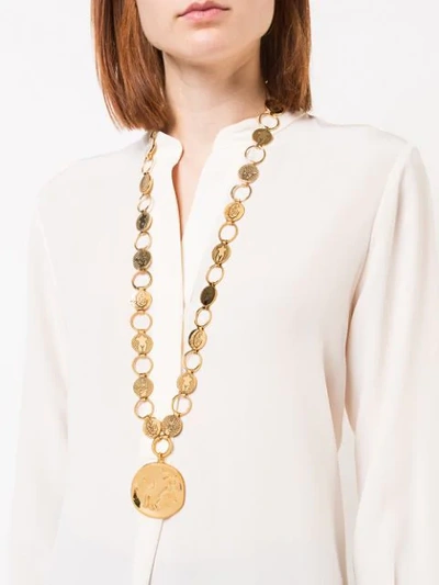 Shop Chloé Emoji Necklace - Metallic