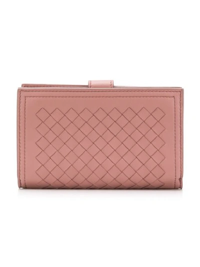 BOTTEGA VENETA FRENCH BI-FOLD WALLET - 粉色