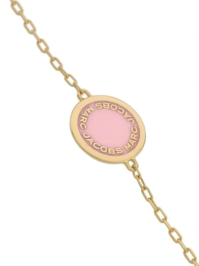 Shop Marc Jacobs Logo Disc Bracelet - Gold