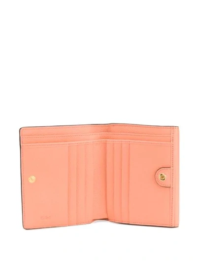 Shop Chloé Small Georgia Wallet In Orange