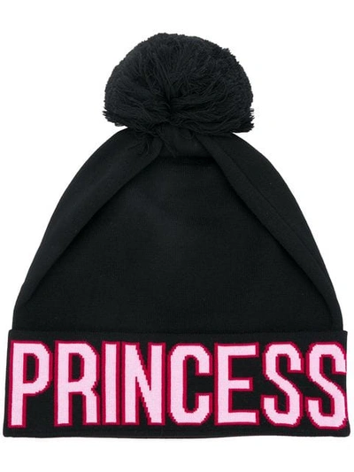 Shop Dolce & Gabbana Princess Beanie In Black