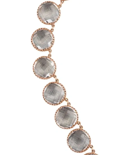 Shop Larkspur & Hawk Olivia Button Riviere Necklace In Rosegold