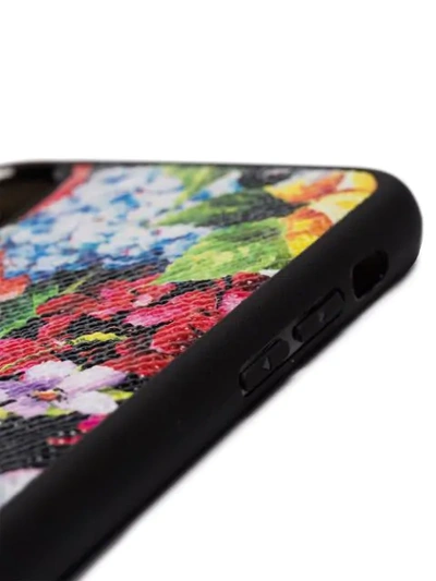 Shop Dolce & Gabbana Multicoloured Floral Print Iphone X Cover In Hnaa6 Multicoloured