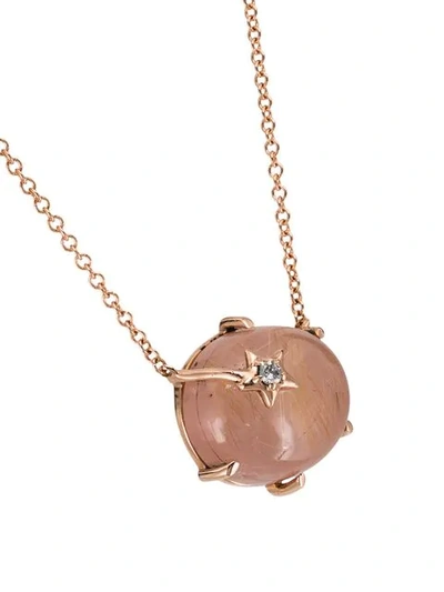 Shop Andrea Fohrman Mini Galaxy Quartz Necklace In Gold