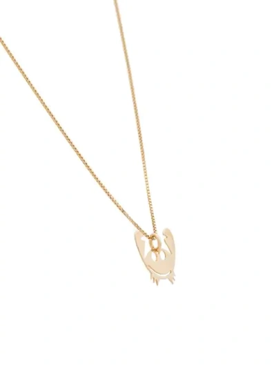 Shop Malaika Raiss Gold Plated Crab Pendant Necklace In Metallic