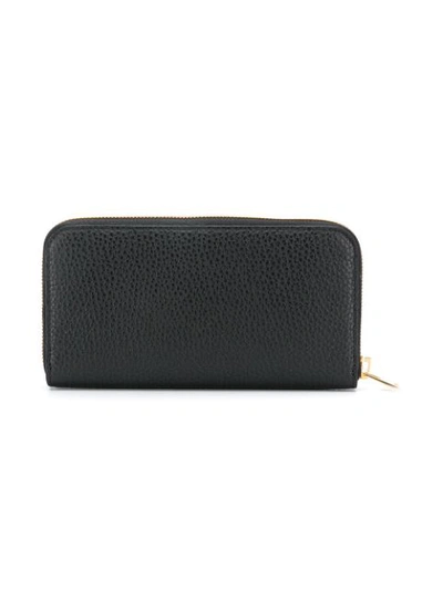 Shop Tom Ford All-around Zip Wallet In Black