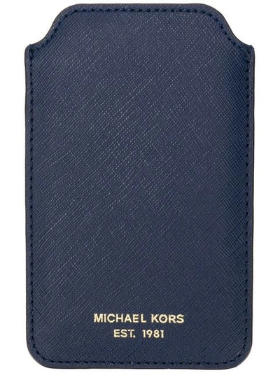 Shop Michael Michael Kors Iphone 5 Case In Blue