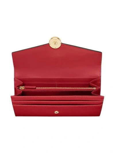 Shop Fendi F Is  Continental Wallet In Red