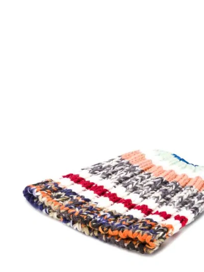 Shop Missoni Chunky Knit Beanie Hat In 白色
