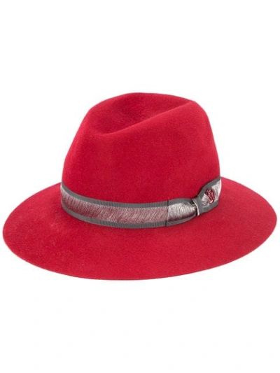 Shop Maison Michel Virginie Hat In Red