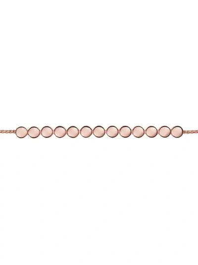 Shop Monica Vinader Fiji Mini Button Chain Bracelet In Pink