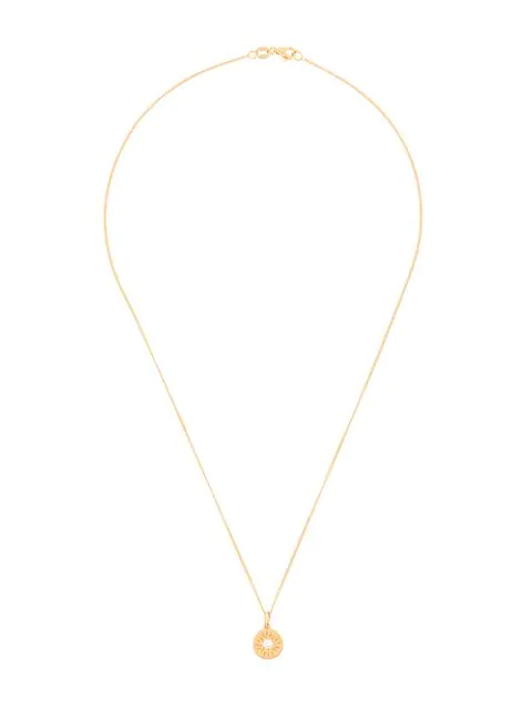 Meadowlark Ursa Medium Necklace In Gold Plated Sterling Silver & White ...