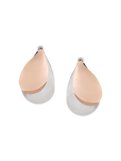 Shop Charlotte Chesnais Petal Earrings In Metallic