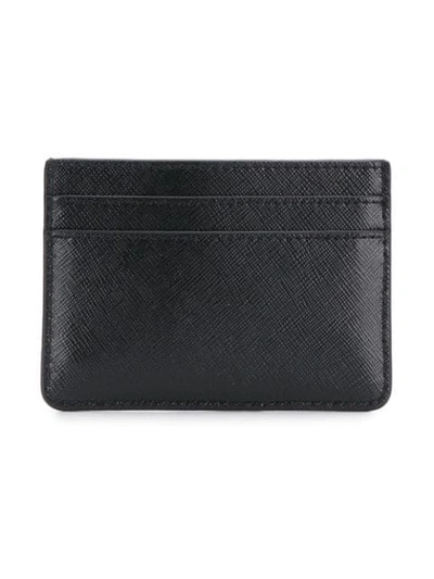 Shop Marc Jacobs Snapshot Glitter Cardholder In Black