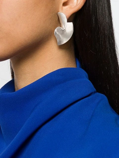 Shop Annelise Michelson Twirl Medium Earrings In Silver