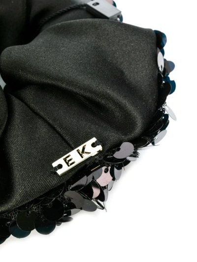 Shop Eugenia Kim Mallory Sequinned Scrunchie In Black Sequin