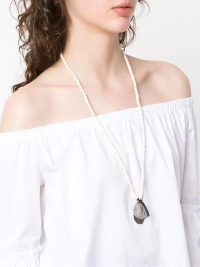 Shop Camila Klein Charm Necklace In Metallic