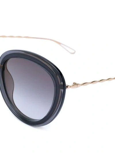 Shop Elie Saab Oversized Sunglasses - Black