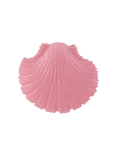 Shop Atu Body Couture Large Shell Earrings In Pink
