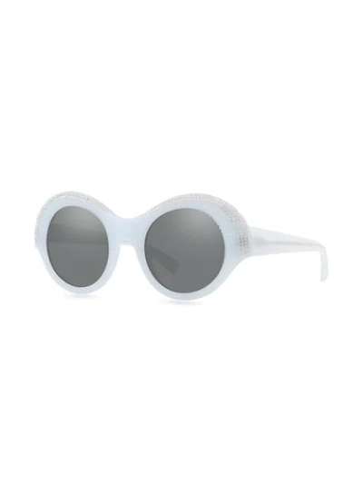Shop Alain Mikli X Alexandre Vauthier Roselyne Sunglasses In White