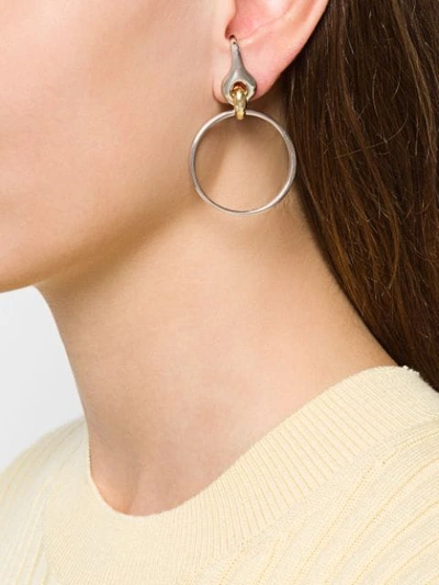 Shop Charlotte Chesnais Halo Earrings In Metallic