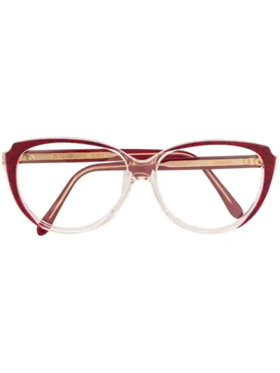 Pre-owned Saint Laurent 1990s Round Frame Glasses In Neutrals