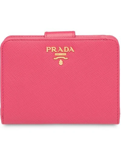 Shop Prada Small Wallet In Pink
