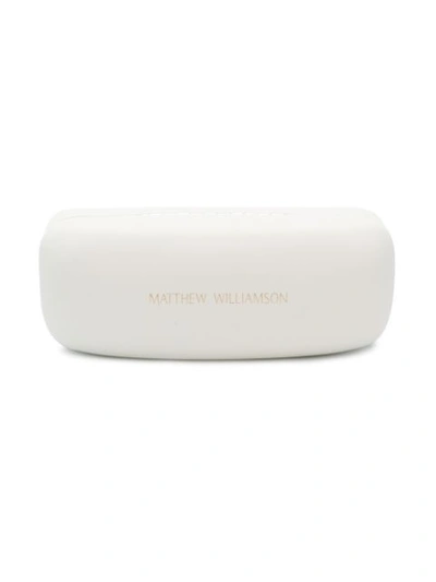 Shop Matthew Williamson Round Sunglasses - Metallic