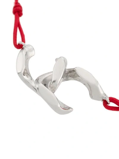 Shop Annelise Michelson Dechainee Cord Bracelet In Silver