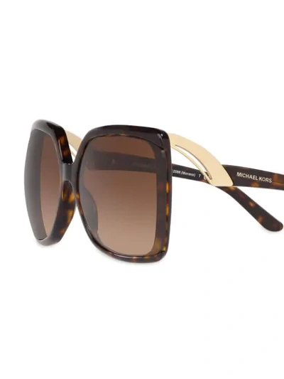 Shop Michael Kors Monaco Sunglasses In 300613 Dark Tortoise