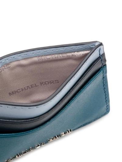Shop Michael Michael Kors Small Card Wallet - Blue