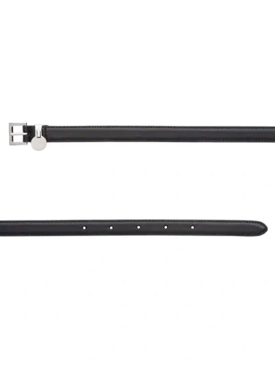 Shop Prada Adjustable Buckled Belt In Black