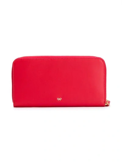 Shop Anya Hindmarch Large Chubby Heart Zip In Red