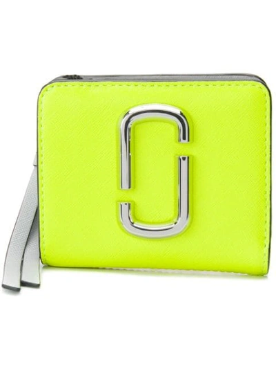 Shop Marc Jacobs Zip Wallet In Yellow
