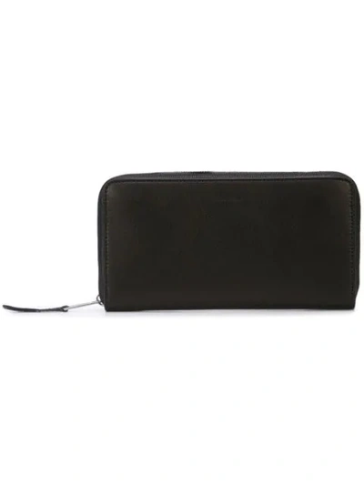 RICK OWENS CONTINENTAL WALLET - 黑色