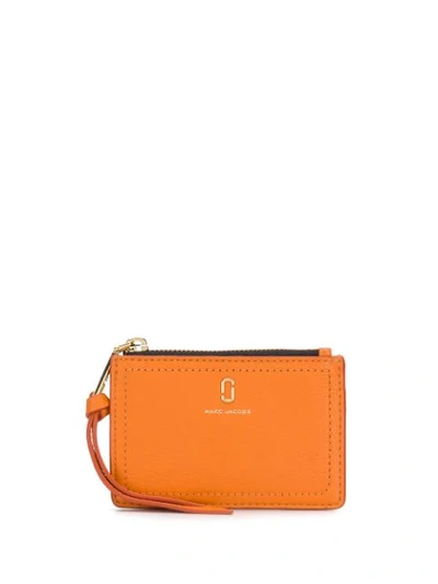 Shop Marc Jacobs The Softshot Top-zip Multi Wallet In Orange