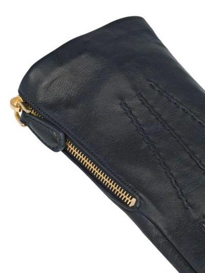 Shop Prada Nappa Leather Gloves In Black
