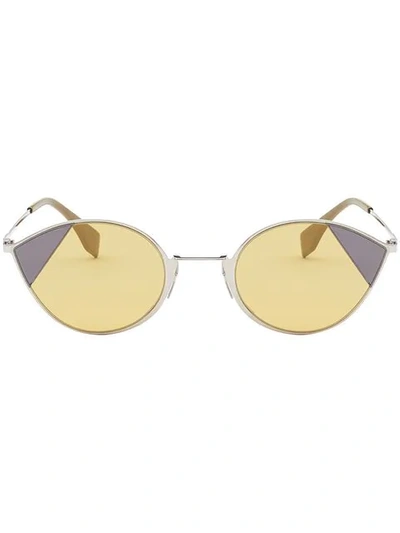 Shop Fendi Cat-eye Sunglasses - Yellow